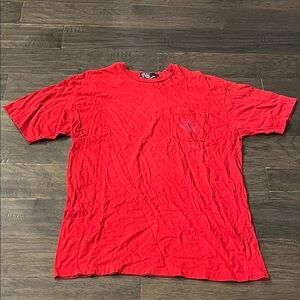 Polo Ralph Lauren Cookie T Shirt Made in USA red Vintage Mens Size Large